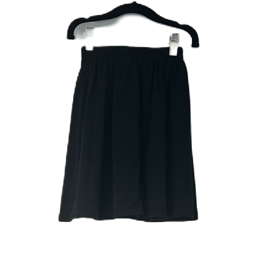 Tottini girls sz 6 black cotton aline flare cotton fall winter spring skirt